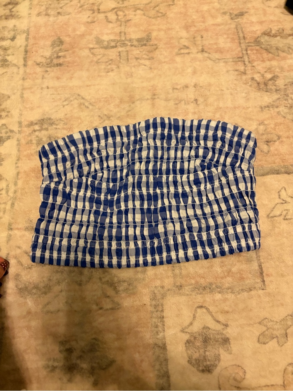 Universal Thread Blue and White Check Hybrid Shorts